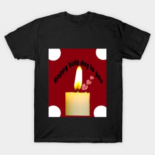 06-christmas candle t shirt T-Shirt